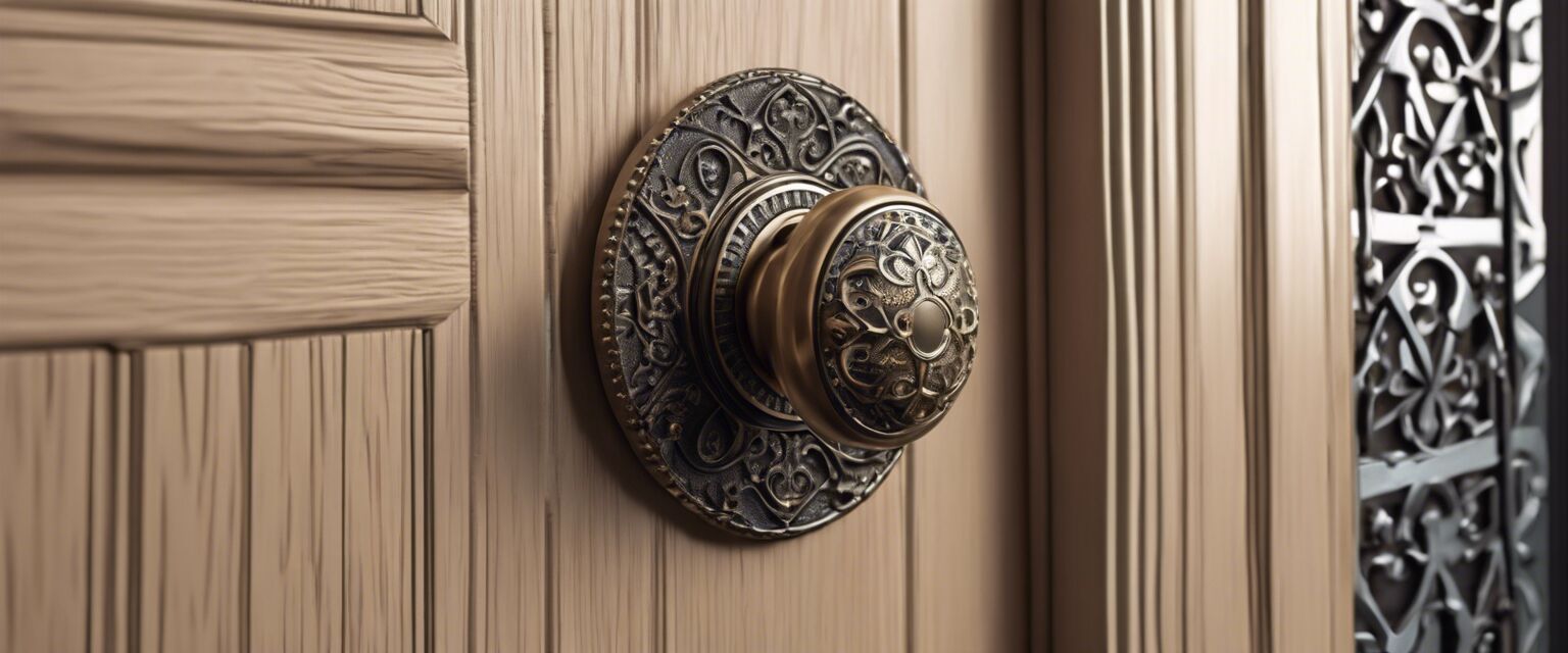 Decorative entry door hardware