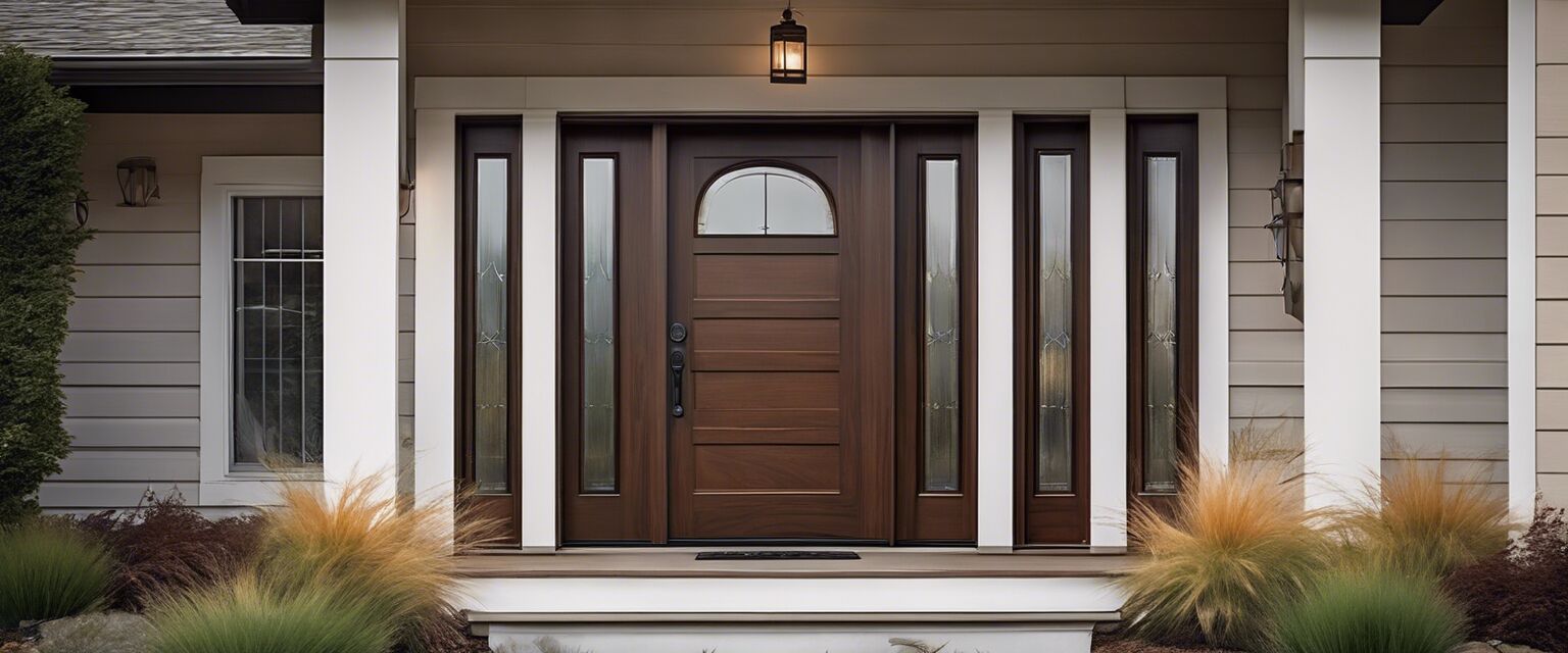 Fiberglass entry door