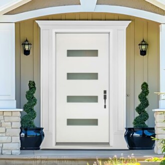 KHSHOW Fiberglass Exterior Front Door