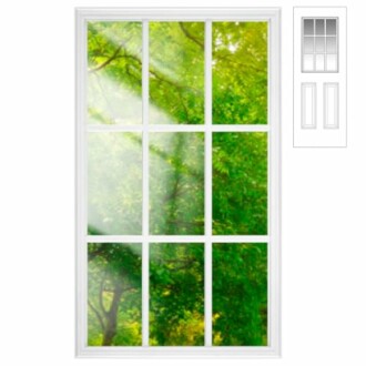 Pushglossy Entry Door Glass Insert Kit